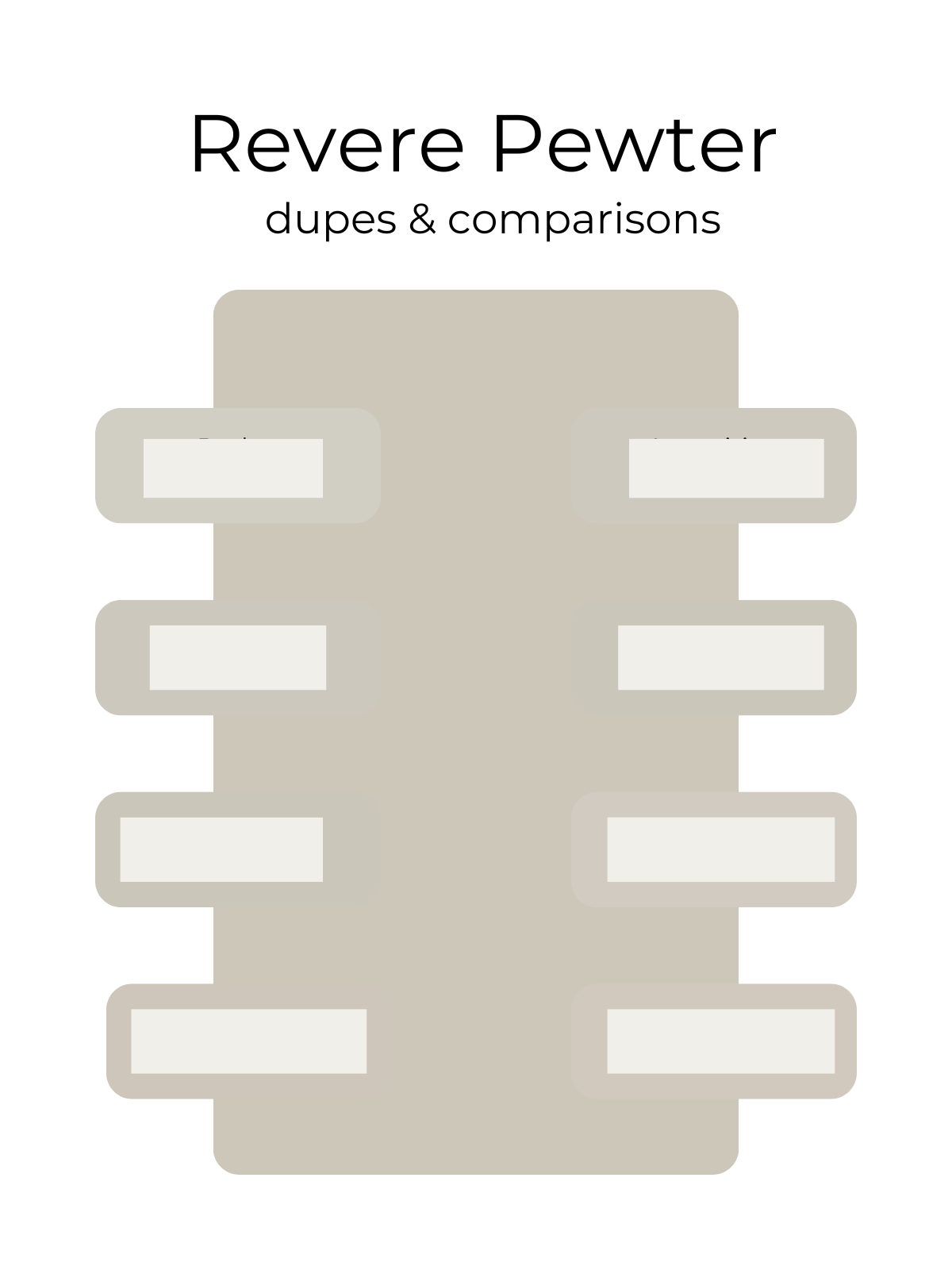 Benjamin Moore Revere Pewter HC-172 Designer Paint Color Palette Blues and Greens