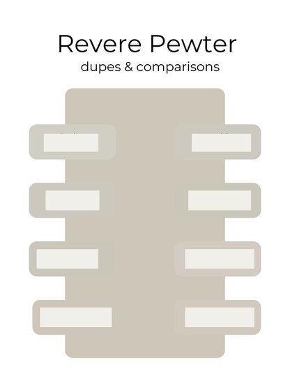 Benjamin Moore Revere Pewter HC-172 Designer Paint Color Palette Blues and Greens